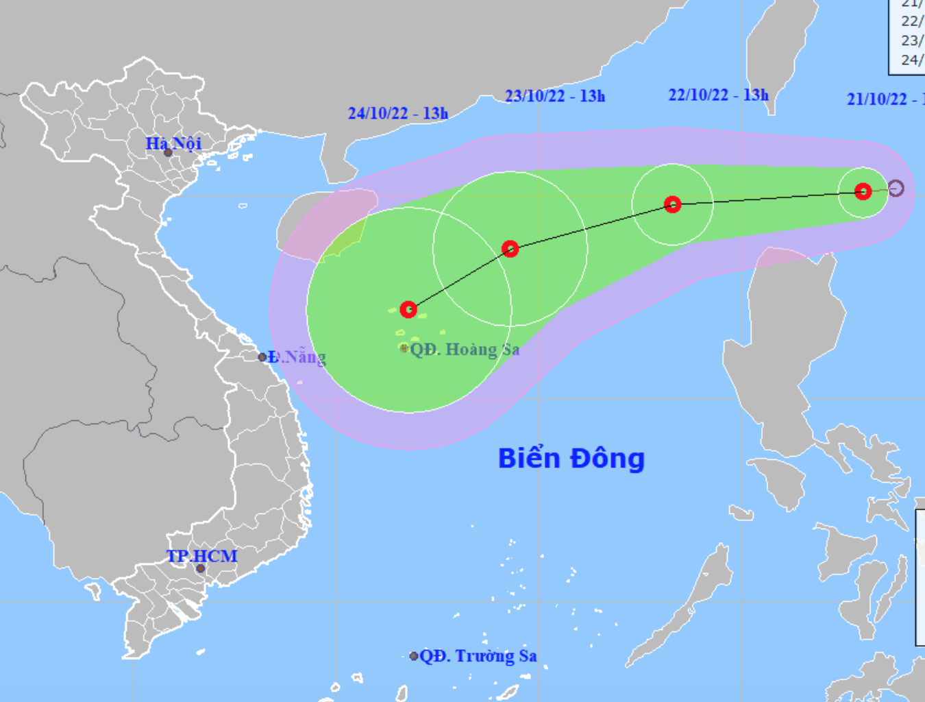 Dự báo thời tiết ngày 22/10/2022: Hà Nội đêm và sáng sớm trời lạnh, ngày nắng